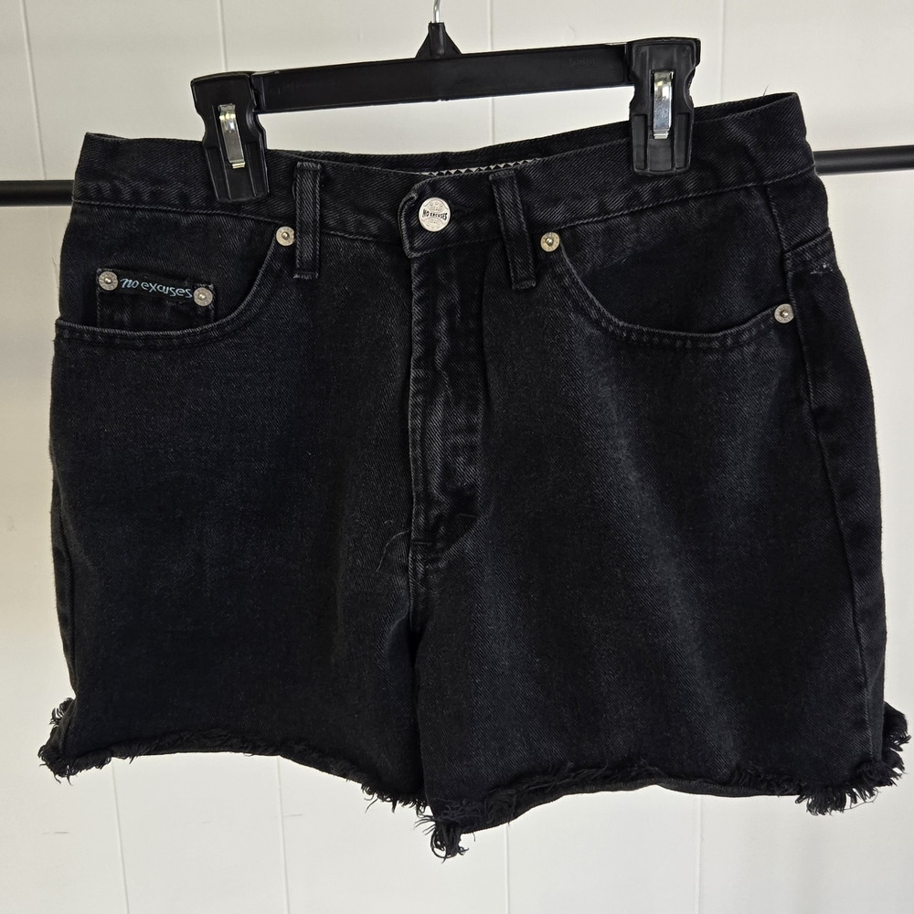 Women's Black Denim Shorts